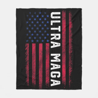 Joe Biden Ultra Maga  Ultra Maga America Flag  フリースブランケット