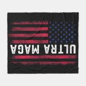 Joe Biden Ultra Maga Ultra Maga America Flag フリースブランケット (正面(横))