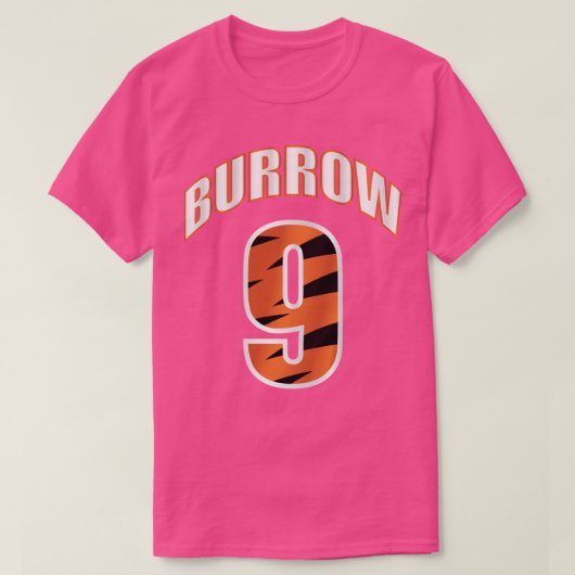 Joe Burrowロゴ Tシャツ (デザイン正面)