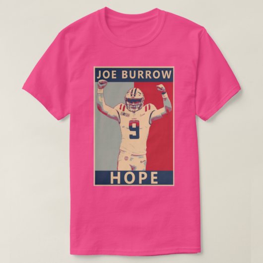 JOE BURROW BENGALS希望のステッカー必須TShir Tシャツ (デザイン正面)