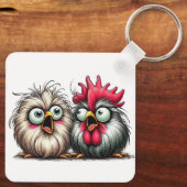 "Joe & Flo Baby Silkies" Aluminum Keychain キーホルダー (裏面)
