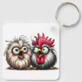 "Joe & Flo Baby Silkies" Aluminum Keychain キーホルダー (裏面)