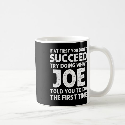 Joe Gift Name Personalized Birthday Funny Christma コーヒーマグカップ (右)