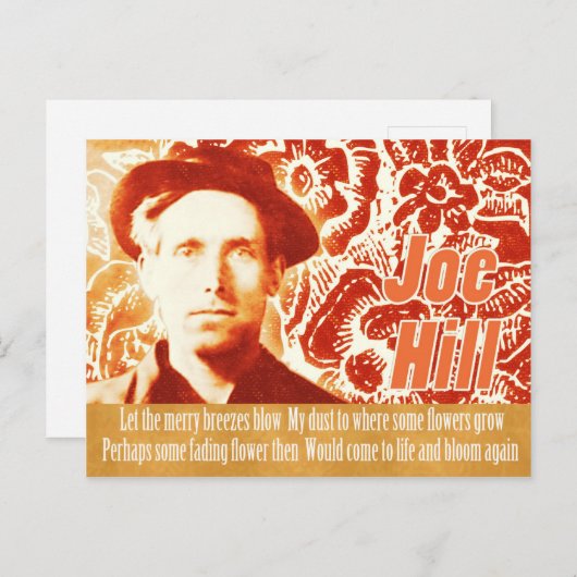 Joe Hill CC0803フラワーパワーコラージュを記憶 ポストカード (正面/裏面)