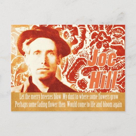 Joe Hill CC0803フラワーパワーコラージュを記憶 ポストカード (正面)