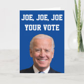 Joe、Joe、Joe Your Vote カード (正面)