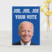 Joe、Joe、Joe Your Vote カード (黄色い花)