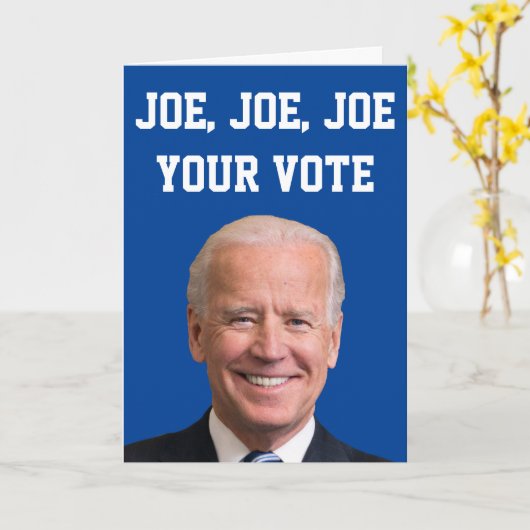 Joe、Joe、Joe Your Vote カード (黄色い花)