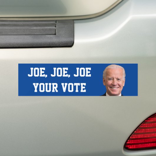 Joe、Joe、Joe Your Vote バンパーステッカー (車上)