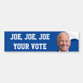 Joe、Joe、Joe Your Vote バンパーステッカー (正面)