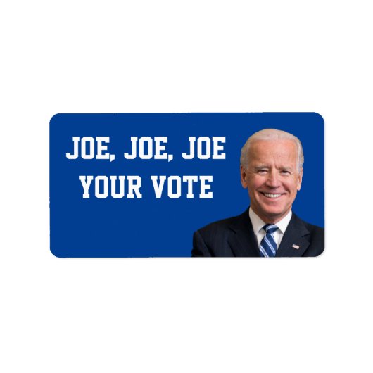 Joe、Joe、Joe Your Vote ラベル (正面)