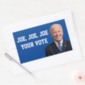 Joe、Joe、Joe Your Vote 長方形シール (封筒)