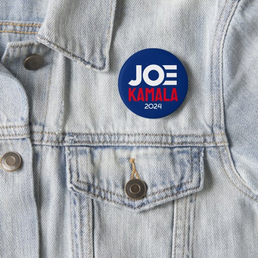 Joe Kamala 2024 – 名はっきりした前バイデン氏・ハリス 缶バッジ (インサイチュ)