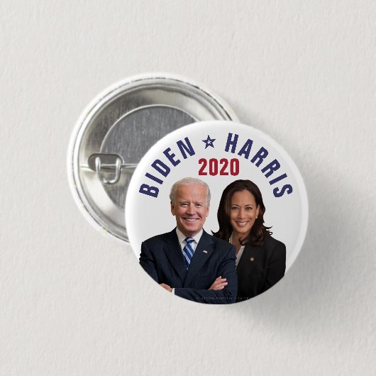 Joe Kamala Harris 2020社長副社長の写真 缶バッジ (正面&裏面)