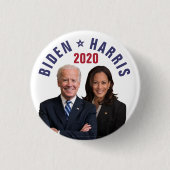 Joe Kamala Harris 2020社長副社長の写真 缶バッジ (正面)