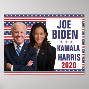 Joe Kamala Harris 2020米国大統領写真 ポスター