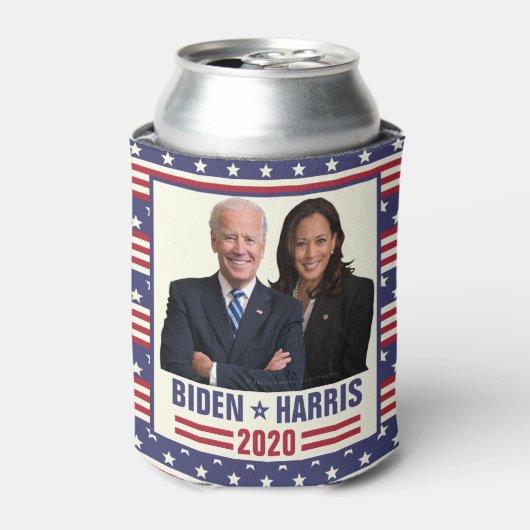 Joe Kamala Harris 2020米国大統領写真 缶クーラー (缶正面)