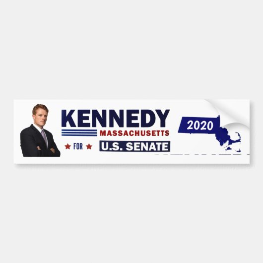 Joe Kennedy選 to the U.S. Seante 2020 バンパーステッカー (正面)