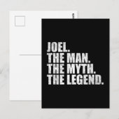 Joelという名の人、ジョエル・ザ・マン・ザ・ミス・ザ・レジェンド ポストカード (正面/裏面)