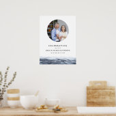 JOELミニマル海水写真葬儀歓迎 ポスター (キッチン)