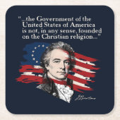 Joel Barlow スクエアペーパーコースター (正面)