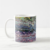 Joe's抽象芸術アート – パープルウェーブ – コーヒーカップ (左)