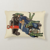 Joe's Full Service Gas Station、ヴィンテージ・ビジネス アクセントクッション (裏面)