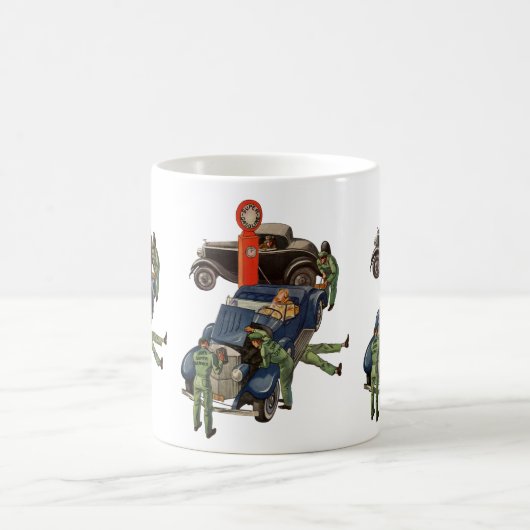 Joe's Full Service Gas Station、ヴィンテージ・ビジネス コーヒーマグカップ (中央)