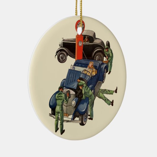 Joe's Full Service Gas Station、ヴィンテージ・ビジネス セラミックオーナメント (右)