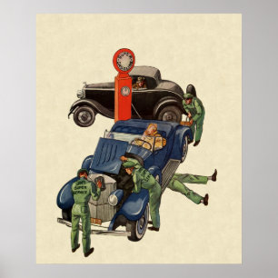 Joe's Full Service Gas Station、ヴィンテージ・ビジネス ポスター