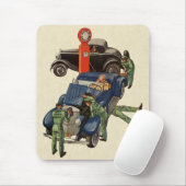 Joe's Full Service Gas Station、ヴィンテージ・ビジネス マウスパッド (マウス)