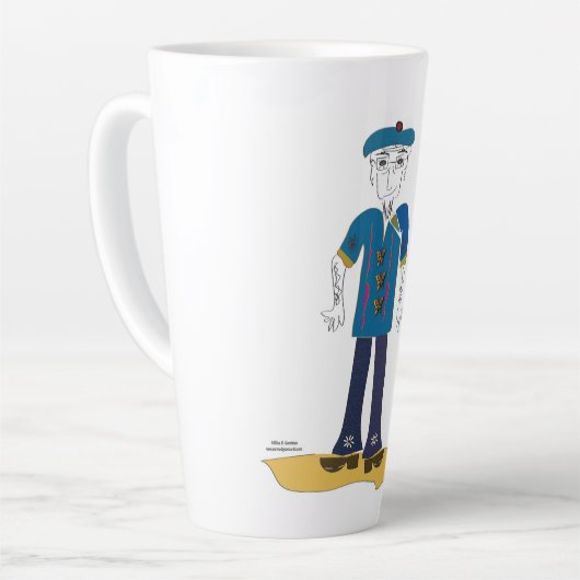 "Joey" – あなたの知恵を生きる(M)ラテマグカップ カフェラテマグ (左アングル)