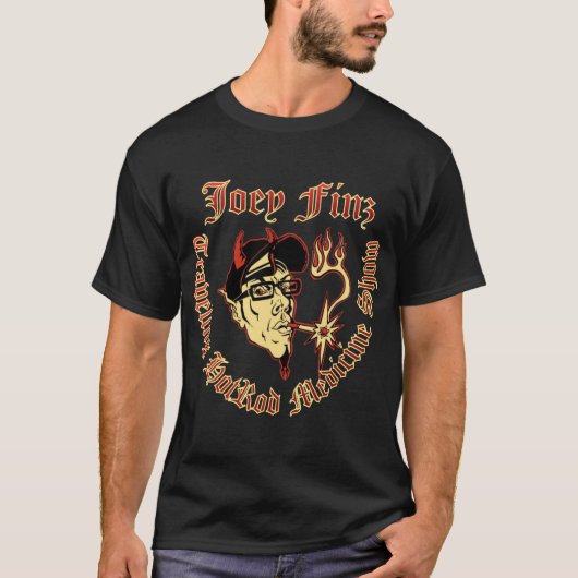 Joey Finzのヴィンテージの古さびのワイシャツ Tシャツ (正面)