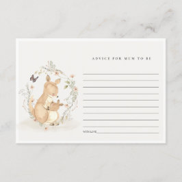 Joey Kangarooフローラアドバイスfor Mum Baby Shower エンクロージャーカード