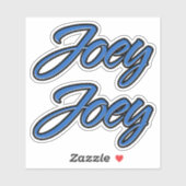 Joey Name blue Aufkleber Sticker Stickerset シール (シート)