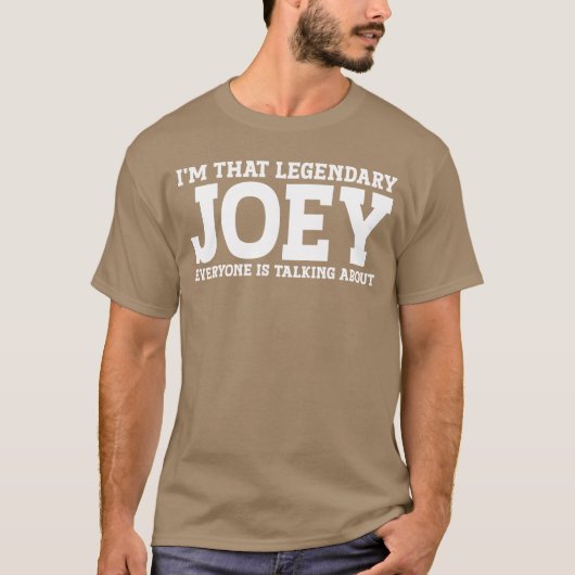Joey Personal Name Funny Joey family Tシャツ (正面)