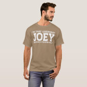 Joey Personal Name Funny Joey family Tシャツ (正面フル)