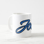 Joey Vorname Name blue Tasse Kaffeetasse コーヒーマグカップ (正面左)