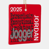 Jogger Extraordinaire CUSTOM セラミックオーナメント (右)