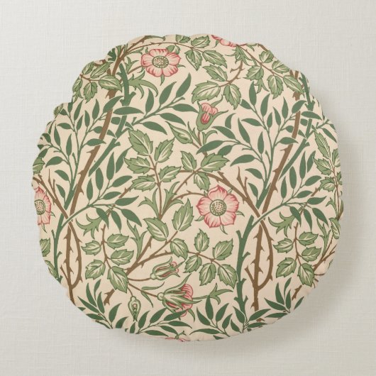 Johが印刷する壁紙のための「甘いイバラ」のデザイン ラウンドクッション (正面)