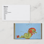 Joh著「Uranometria」からの魚類の星座、 名刺 (正面/裏面)