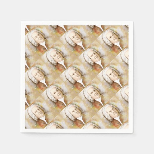 Johann Sebastian Bach スタンダードカクテルナプキン (正面)