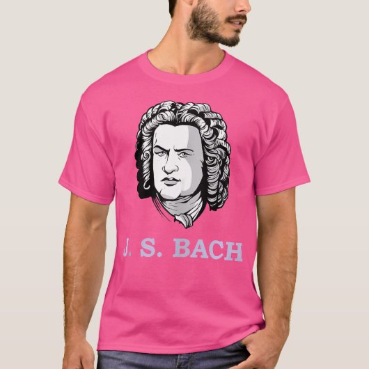 Johann Sebastian Bach – ドイツ作曲家コンポジタ Tシャツ (正面)