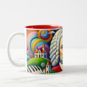 Johann Sebastian Bach:ポートレート・イン・アモダン・ペティ ツートーンマグカップ (左)