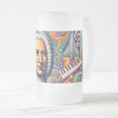 Johann Sebastian Bach:ポートレート・イン・アモダン・ペティ フロストグラスビールジョッキ (正面右)