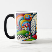 Johann Sebastian Bach:ポートレート・イン・アモダン・ペティ モーフィングマグカップ (左)