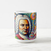 Johann Sebastian Bach:ポートレート・イン・アモダン・ペティ モーフィングマグカップ (中央)