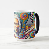 Johann Sebastian Bach:ポートレート・イン・アモダン・ペティ モーフィングマグカップ (正面右)