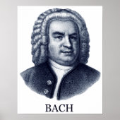 Johann Sebastian Bach, blue ポスター (正面)