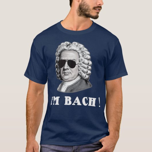 Johann Sebastian Bach IM BACH Funny Tシャツ (正面)